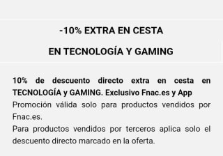 -10% Extra en Tecnologia y Gaming.