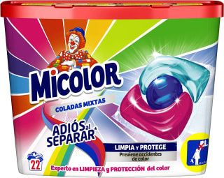 Micolor Detergente en Cápsulas Adiós al Separar (22 lavados) por 3,10€