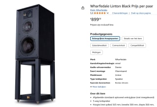 Wharfedale Linton – Heritage luidsprekers per paar €899 bij Amazon