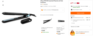 Ufesa PP5100 Essential Plancha de Pelo Cerámica por 4,99€ y juego mesa Narcos: Plata o Plomo por 4,99€