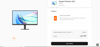 Xiaomi Monitor A22i - £64.99