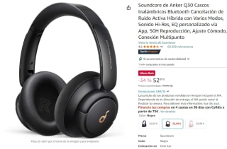 Soundcore Anker Q30 Cascos Inalámbricos Bluetooth Cancelación Ruido Activa Híbrida por 52,99€