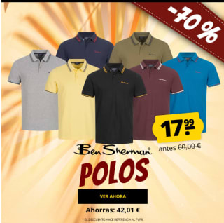 Polo para hombre marca Ben Sherman por 17,99€