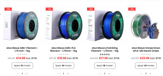 Tot 28% korting op 3d print fillamenten bij 3Dwensshop