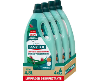 Pack 4 x 1.200ml = 4,8L Sanytol por tan solo 8,52€