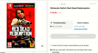 Red Dead Redemption voor €30 bij Smyths Toys