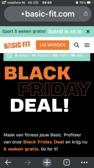 Sport nu 5 Gratis bij Basic-Fit