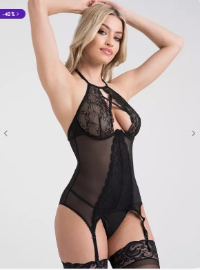 Ensemble guêpière dos nu string Twilight Temptation pour 20,97 € chez Amazon