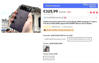 OnePlus Nord 4 - 512GB voor €325 bij Aliexpress