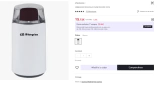 Molinillo Orbegozo Mo 3200 200w Cuchilla Acero Inoxidable Tapa Con Pulsador De Seguridad por 9.43€