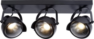 Lucide CICLETA - Plafondspot - 3xGU10 - Zwart voor €50,86 bij bol.com