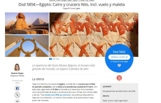 Egipto: 8 días Cairo y crucero Nilo, incl. vuelo y maleta desde 585€