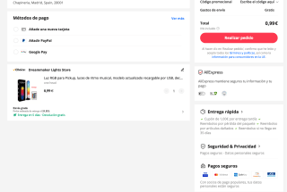 Luz RGB de ritmo musical recargable por USB a tan solo 0,99€