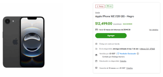 iPhone 16E 128GB por $11,499 | Cupón Bodega Aurrera (BBVA Débito)