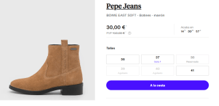Botines para Mujer Pepe Jeans BOWIE EAST SOFT por 30€