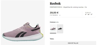 Zapatillas Reebok desde solo 15€ alucina