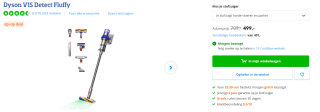 Dyson V15 Detect Fluffy 2023 voor €499 bij Coolblue