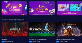 Epic Games Holiday Sale met een33% kortings coupon en 17 gratis games