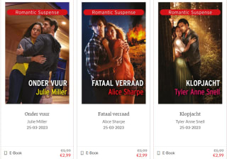 50% korting op alle Harlequin e-books