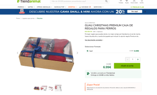 Christmas Premium caja de regalos para perros por solo 6,99€
