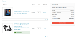 Apple iPad 256 GB (10.2") 9ª gen + Gratis Auriculares Belkin Motion por 299,60€