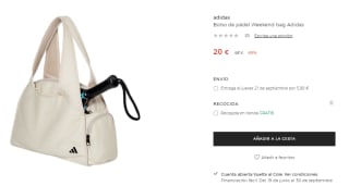 Bolso de pádel Adidas por 20€