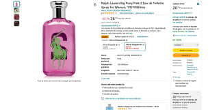 Ralph Lauren Big Pony Pink 2 Eau de Toilette Spray Mujer 100ml por solo 22,18€