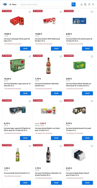 2×1 Acumulación Club estas Cervezas desde Carrefour.