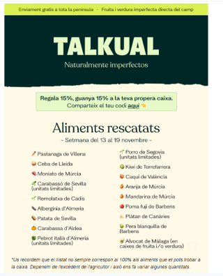 -15% descuento en Talkual , leer explicación
