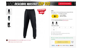 Pantalones de chándal Jako Attack 2.0 por 5,99€