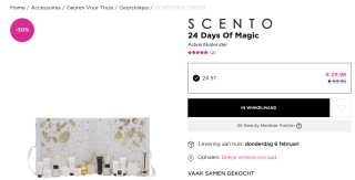 Scento 24 days of magic beauty adventskalender voor €24,98 bij ICI Paris XL