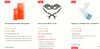 2+1 gratis op outlet artikelen dmv code bij Easytoys