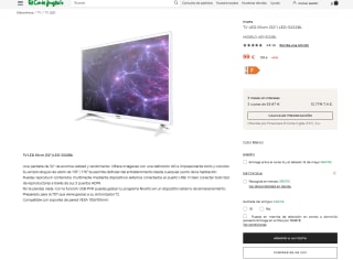 TV Inves LED 81cm 32" LED 3222BL por solo 99€
