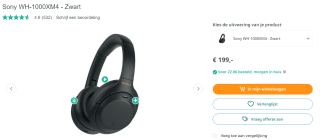 Sony WH-1000XM4 voor €199 bij Art and Craft