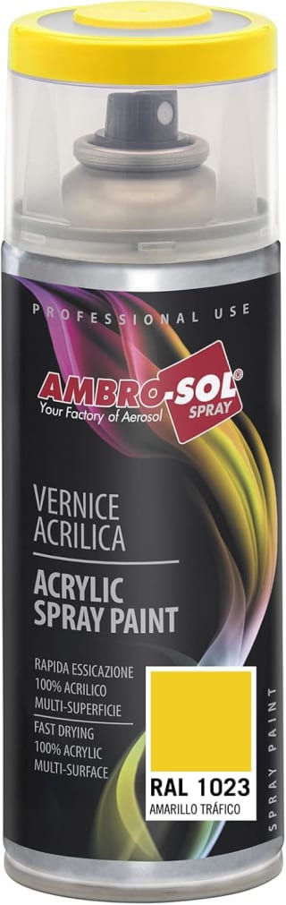 AMBRO-SOL pintura acrílica spray Amarillo Tráfico por 3,82€