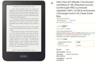 Kobo Clara 2E e-reader voor €129 bij Amazon