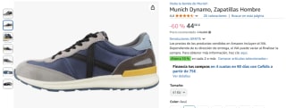 Zapatillas Munich Dynamo, Hombre por 44€