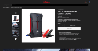 Arrancador de Coches capacidad de 13200mAh por solo 29,99€