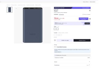 BLACK FRIDAY Xiaomi 22.5W Power Bank 10000mAh por 12,99€