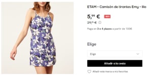 Descuentazos en la marca Etam precios de locura desde solo 1,50€