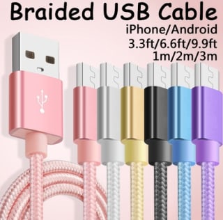 Micro USB Kabel voor iOS & Android voor €2