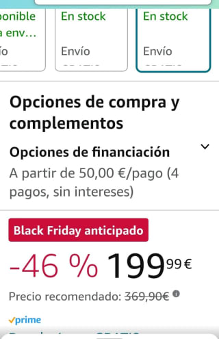 Sennheiser Momentum 4 Auriculares por 199,99€.