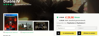 Diablo IV voor €29,98 bij Game Mania
