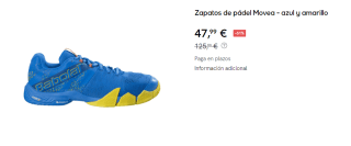 Zapatillas de pádel Babolat Movea por 47.9€