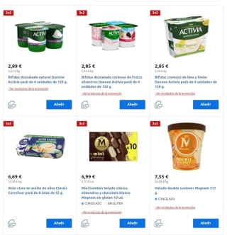 3×2 en más de 4000 productos desde Carrefour.