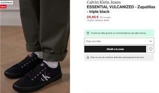 Zapatillas de Hombre Calvin Klein Jeans ESSENTIAL VULCANIZED por 24.45€