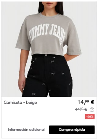 Tommy Hilfiger - Camisetas para ellas hasta 14,99€