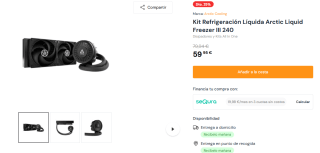 Kit Refrigeración Líquida Arctic Liquid Freezer III 240 por 59,94€