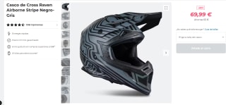 Casco de Cross Raven Airborne Stripe por 69.99€
