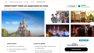 DISNEYLAND® PARIS con alojamiento en hotel por 90€